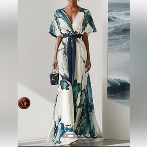 Empire waist maxi dress size 10